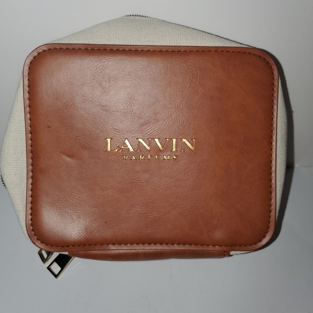 NWOT Lanvin Brown and Cream Men's Bag